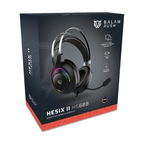 Audífonos Gamer Acteck Hesix II HS688 Alámbricos Over Ear Bocinas 50mm Mic Fijo Azender Negro