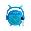 Bocina Vorago BT MSD USB 3.5mm Micrófono con Modos de Voz Azul