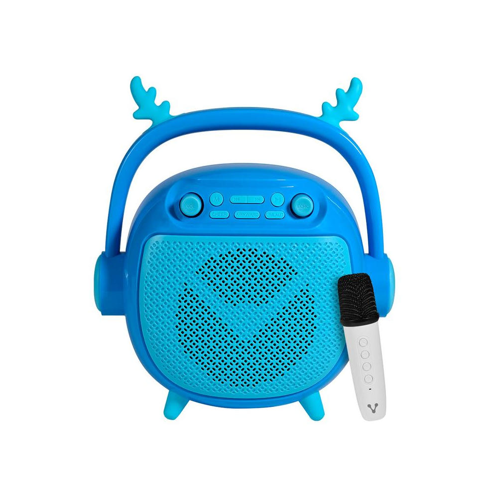 Bocina Vorago BT MSD USB 3.5mm Micrófono con Modos de Voz Azul