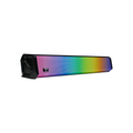Bocina Vorago Bluetooth 5W x2 3.5mm USB Iluminación RGB Negra