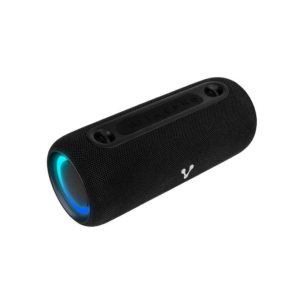 Bocina Vorago BT USB Aros RGB TWS 26W RMS 7H Autonomía Tela