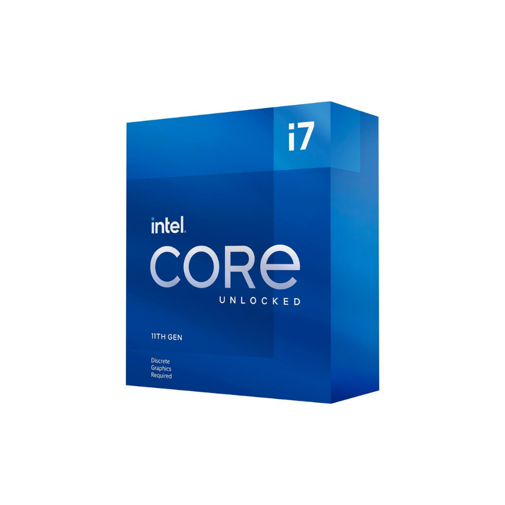 Procesador Intel Core i7-11700KF - Sin Disipador y Gráficos, LGA 1200, 11ª Gen, 8 Núcleos, 3.6 GHz, 95W