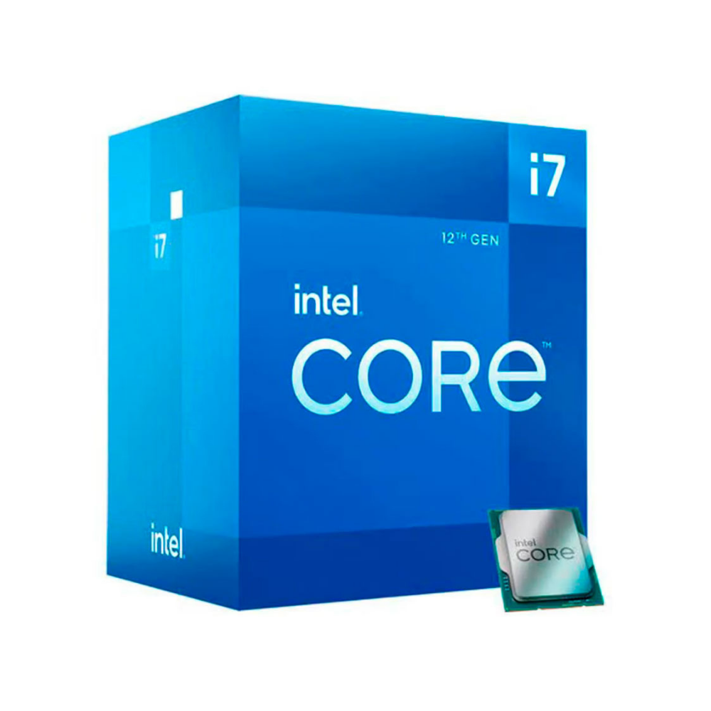 Procesador Intel Core i7-12700 con Disipador y Gráficos - LGA 1700, 12ª Gen, 12 Núcleos, 2.1 GHz, 65W
