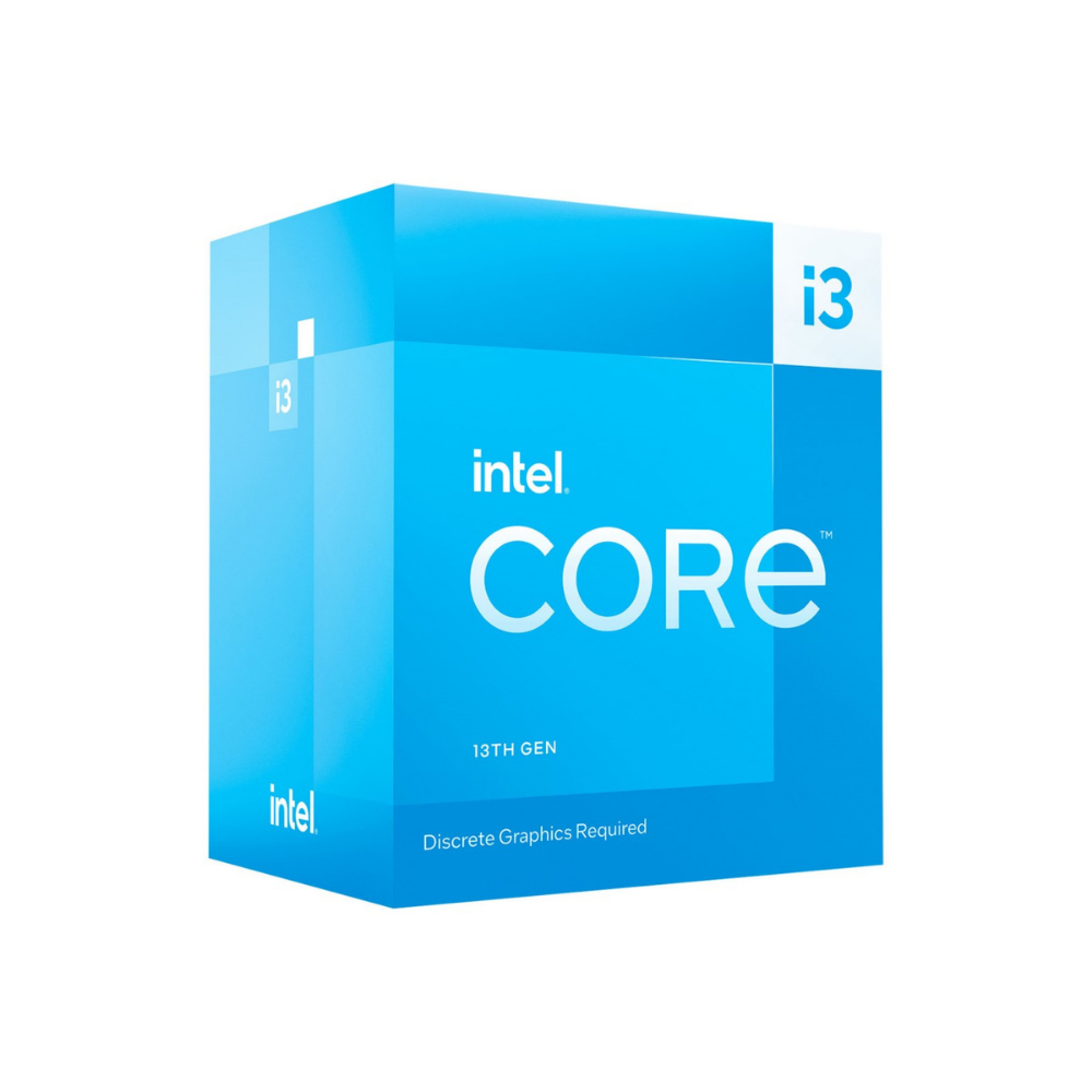 Procesador Intel Core i3-13100F con Disipador - Sin Gráficos, LGA 1700, 13ª Gen, 4 Núcleos, 3.4 GHz, 58W