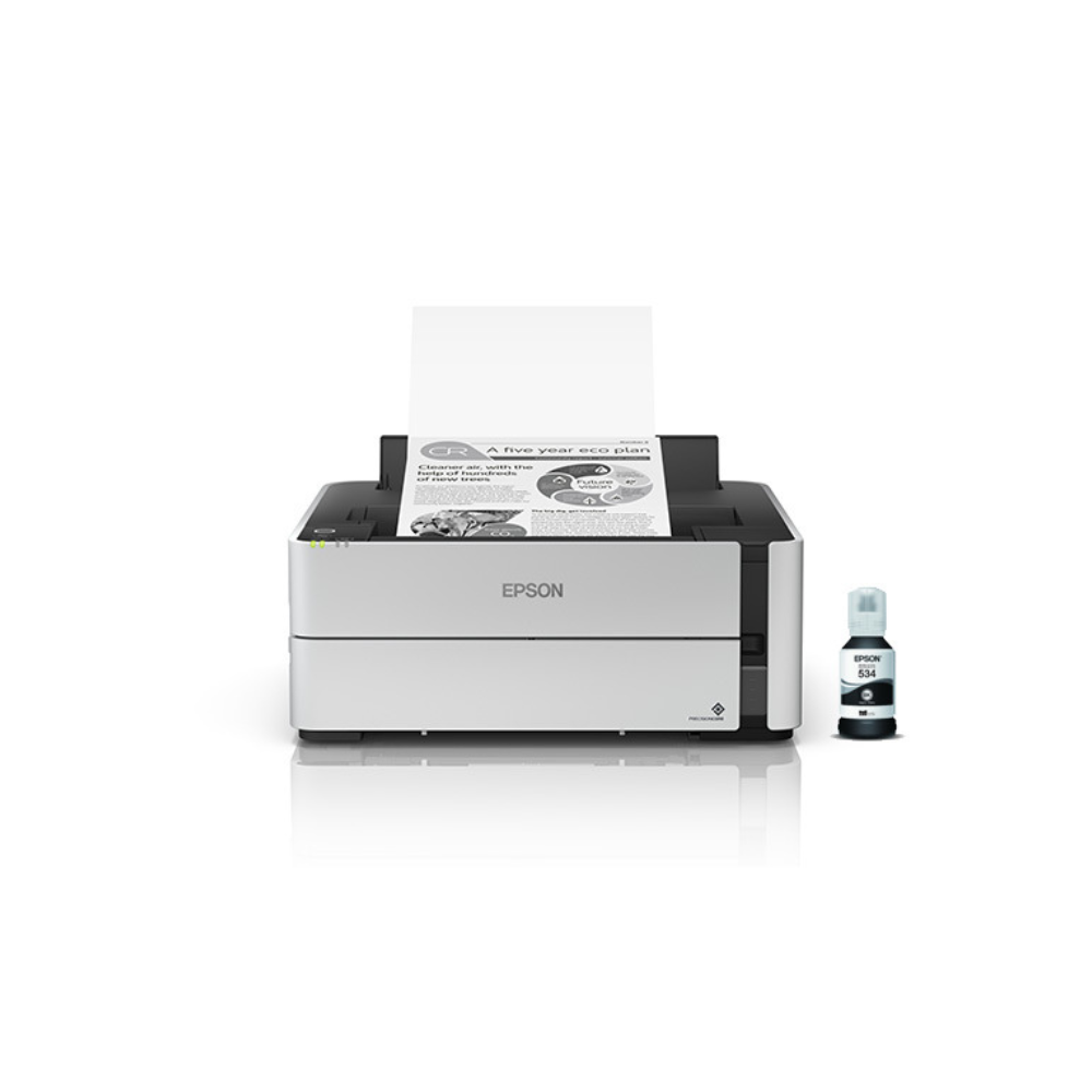 Impresora Epson M1180 20 ppm Negro Tinta Continua EcoTank USB WiFi Red Dúplex Monocromática