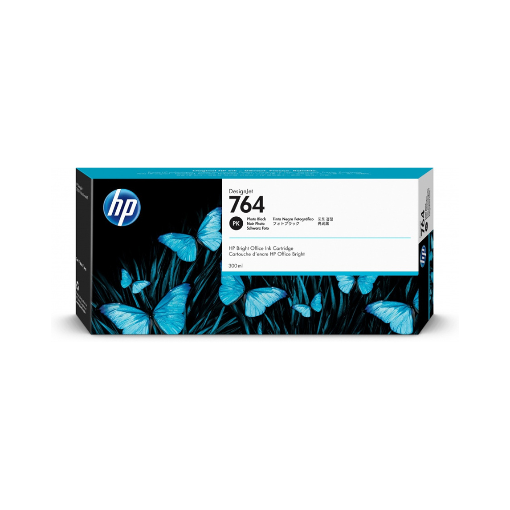 HP Cartucho de tinta DesignJet 764 de 300 ml negro fotografico