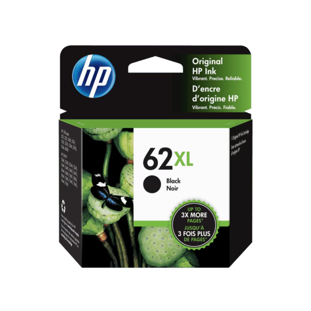 Tinta HP 62XL Negro Alto Rendimiento