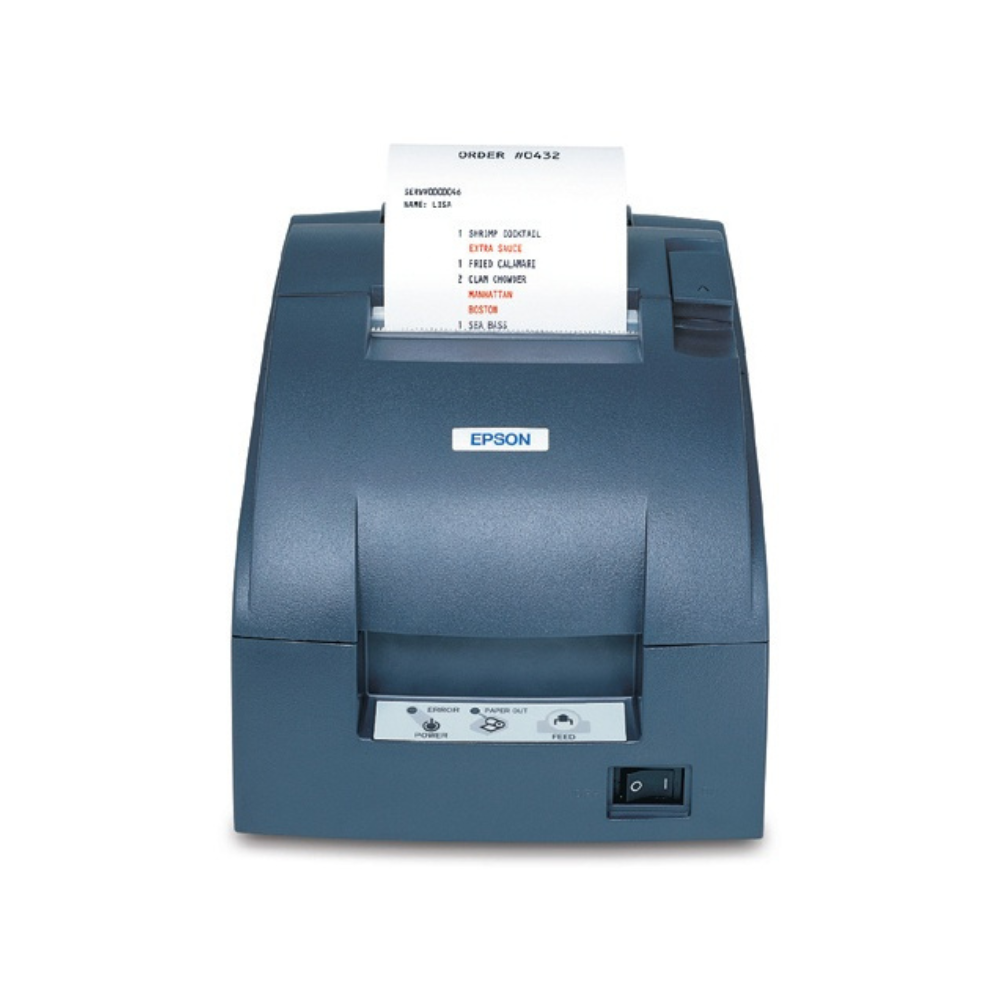 Miniprinter Epson TM-U220D-653 Matriz de 9 Agujas Serial Impresión de Recibos Color Negra