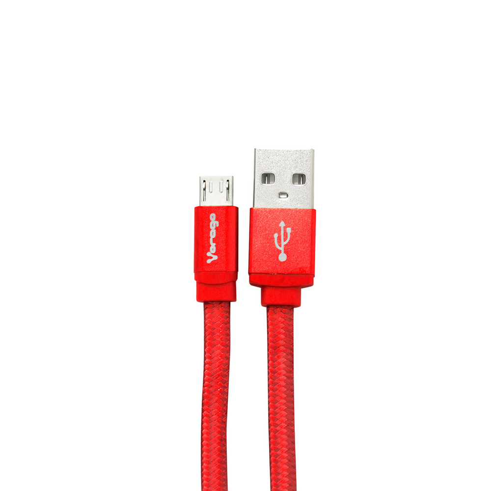 Cable Vorago USB 2.0 A a Micro USB 1M Rojo (CAB-113-RD)