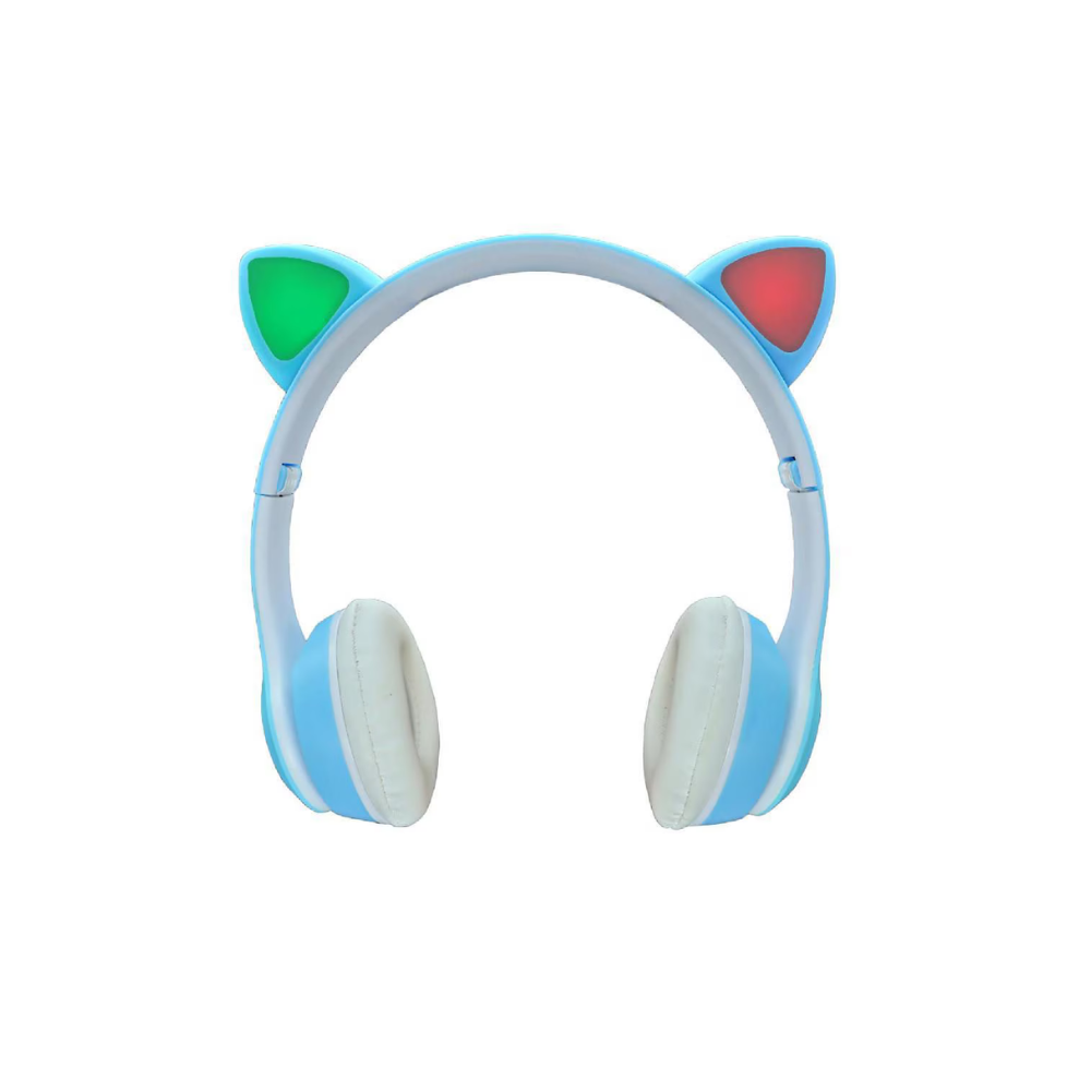 Audífonos HighLink Cat Headphones Diadema Gato Bluetooth Batería 400mAh Azul