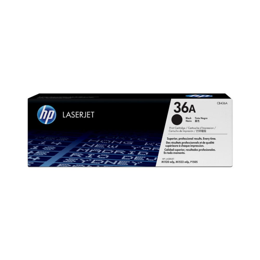 HP Cartucho original de toner negro 36A LaserJet