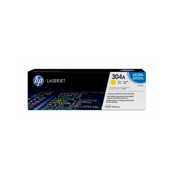 Tóner HP 304A LaserJet Amarillo