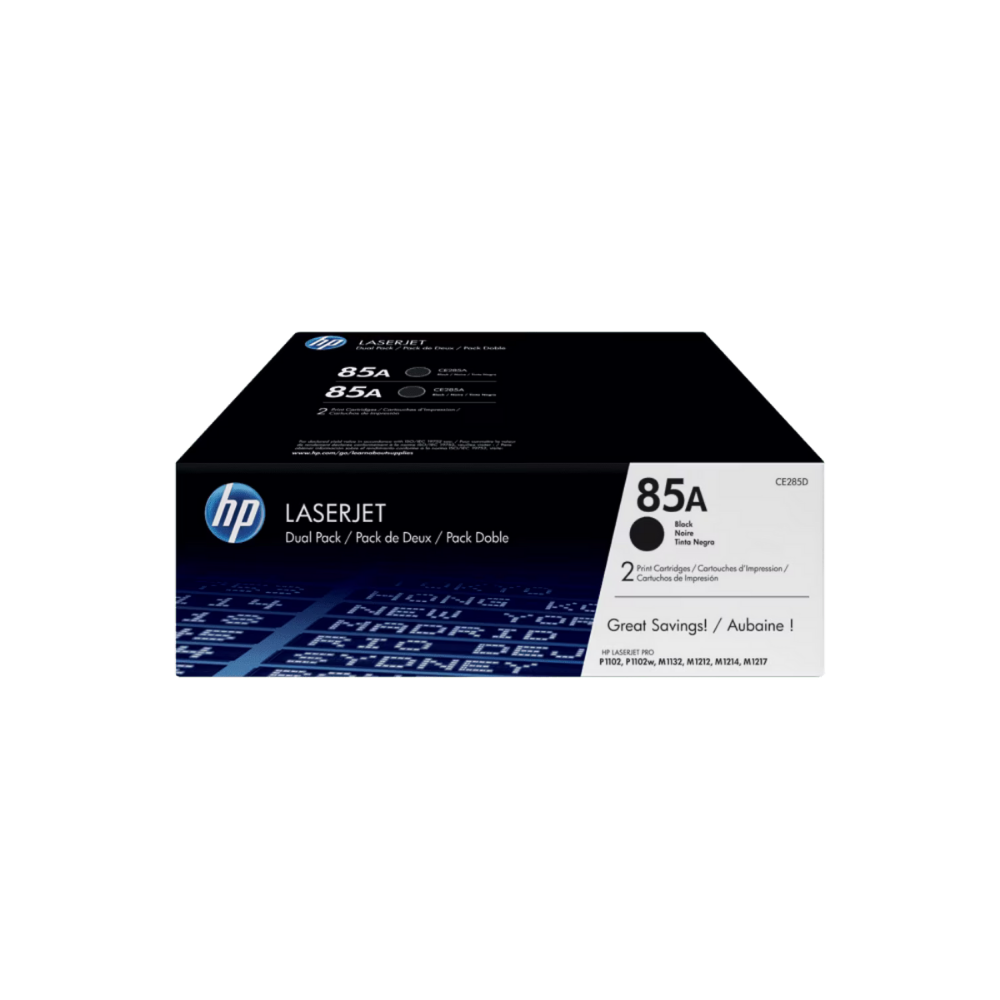 Paquete De 2 Tóner HP 85A LaserJet Negro