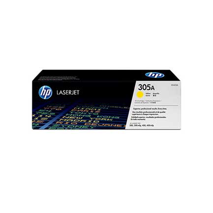 Tóner HP 305A CE412A Amarillo (Open Box) Para LaserJet Pro M451 / M475 — Rendimiento 2,600 Páginas