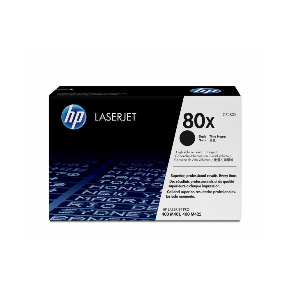 Tóner HP 80X LaserJet Negro Alto Rendimiento