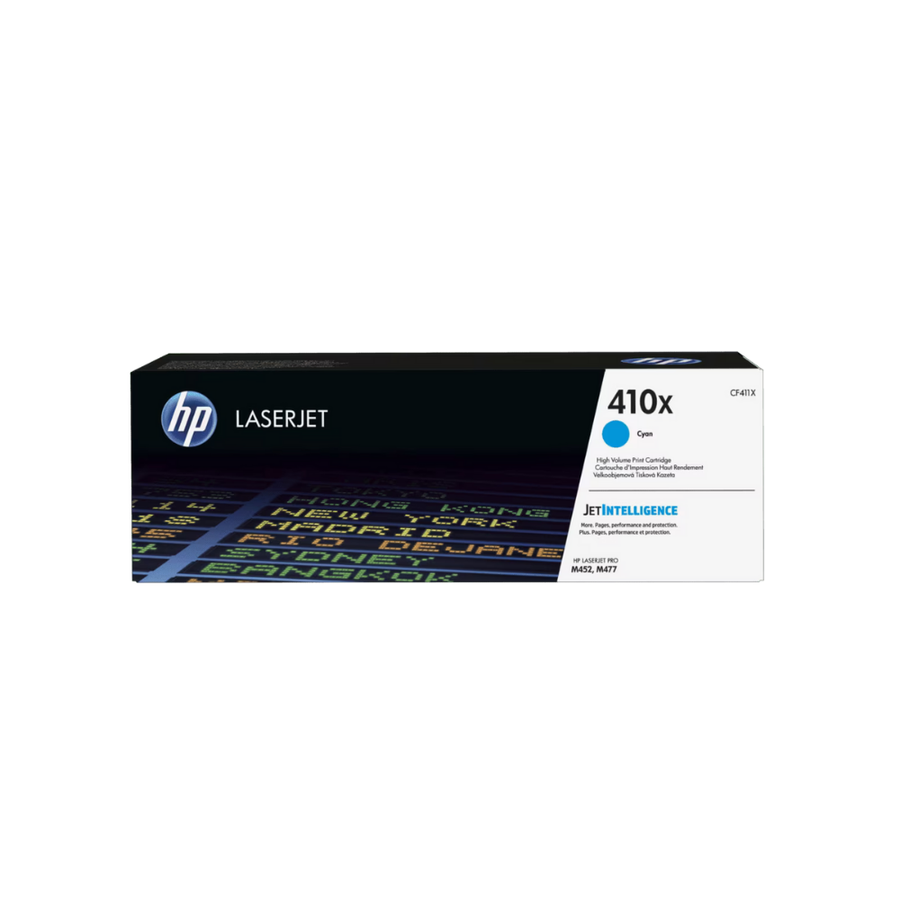 Tóner HP 410X LaserJet Cyan Alta Capacidad Original