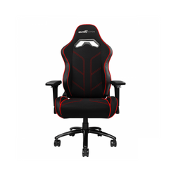 Silla Gaming Game Factor Tela Reclinable 4D Estructura Metálica Negro/Rojo CGC600-RD