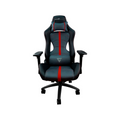 Silla Gaming Game Factor Leath-Aire Reclinable 4D - Estructura Metalica, Negro/Rojo (CGC650-RD)