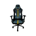 Silla Gaming Game Factor Leath-Aire Reclinable 4D - Estructura Metálica, Negro/Amarillo (CGC650-YE)