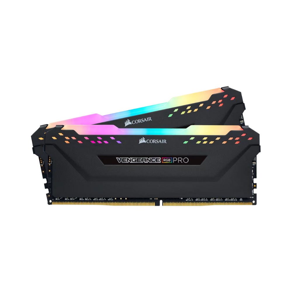 Memoria Corsair 16GB 3600MHz DDR4 (2x8GB) Vengeance RGB Pro C18 Negro disipador de calor