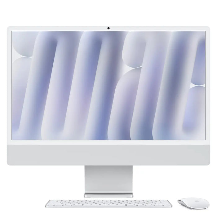 Computador todo en uno Apple iMac MWUV3E/A Apple M4 16GB 512GB SSD 24" 4.5K escritorio plata chip deca-core 4480x2520 teclado español Wi-Fi 802.11ax 143W