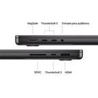 MacBook Pro MX2H3E A M4 Pro 24GB 512GB SSD Negro 14.2 Pulgadas Español Teclado