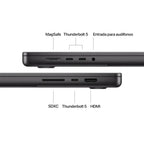 MacBook Pro MX2X3E A M4 Pro 24GB 512GB SSD Negro 16.2 Pulgadas 24 Horas Español Teclado