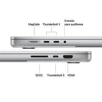 MacBook Pro 16" M5 18CPU 20GPU 48GB 1TB SSD plata