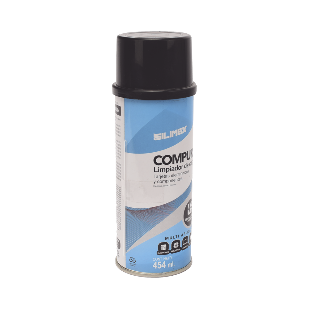 Limpiador desengrasante en aerosol dielectrico, para tarjetas electronicas y circuitos, bote 454 ml