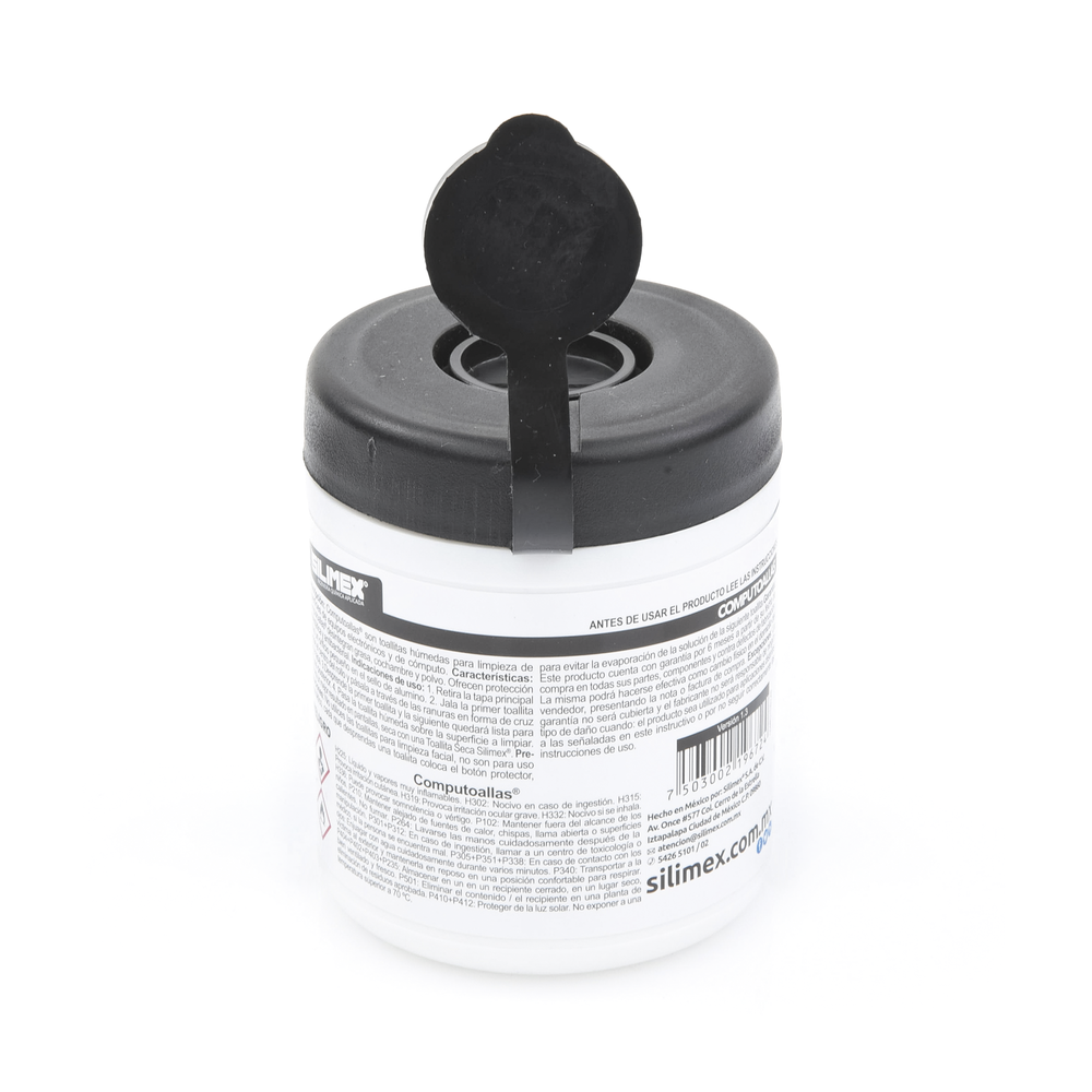 Toallas humedas antibacteriales, para limpieza de gabinetes, equipos de computo, audio, vi­deo y telefonia, 30 piezas