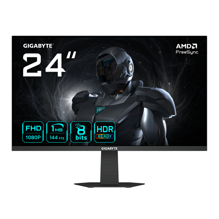 Monitor Gamer Gigabyte 23.8" LED 1920x1080 Full HD FreeSync 144Hz HDMI/DisplayPort Negro