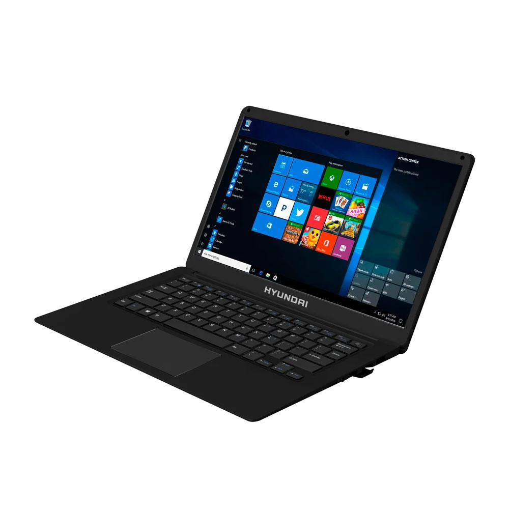 Laptop Hyundai HyBook HTLB14INC4Z1EBK1TB 14.1" Celeron N3350 4GB 64GB + 1TB HDD Windows 10 Home S Teclado Inglés