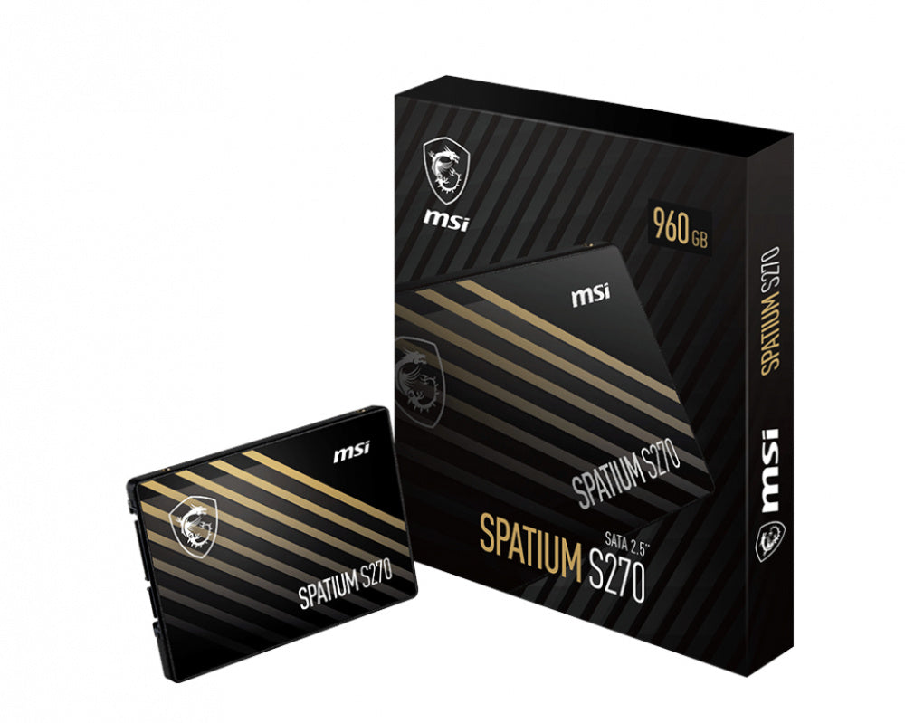 SSD 2.5 960GB MSI SPATIUM S270 Sata 2.5 hasta 500MB/S