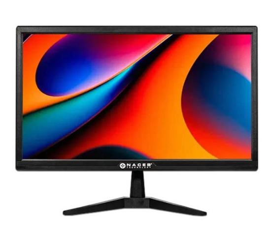 Monitor Naceb modelo NA-0504 LED 19.5 pulg 1600*900 HDmas 75Hz HDMI y VGA color Negro