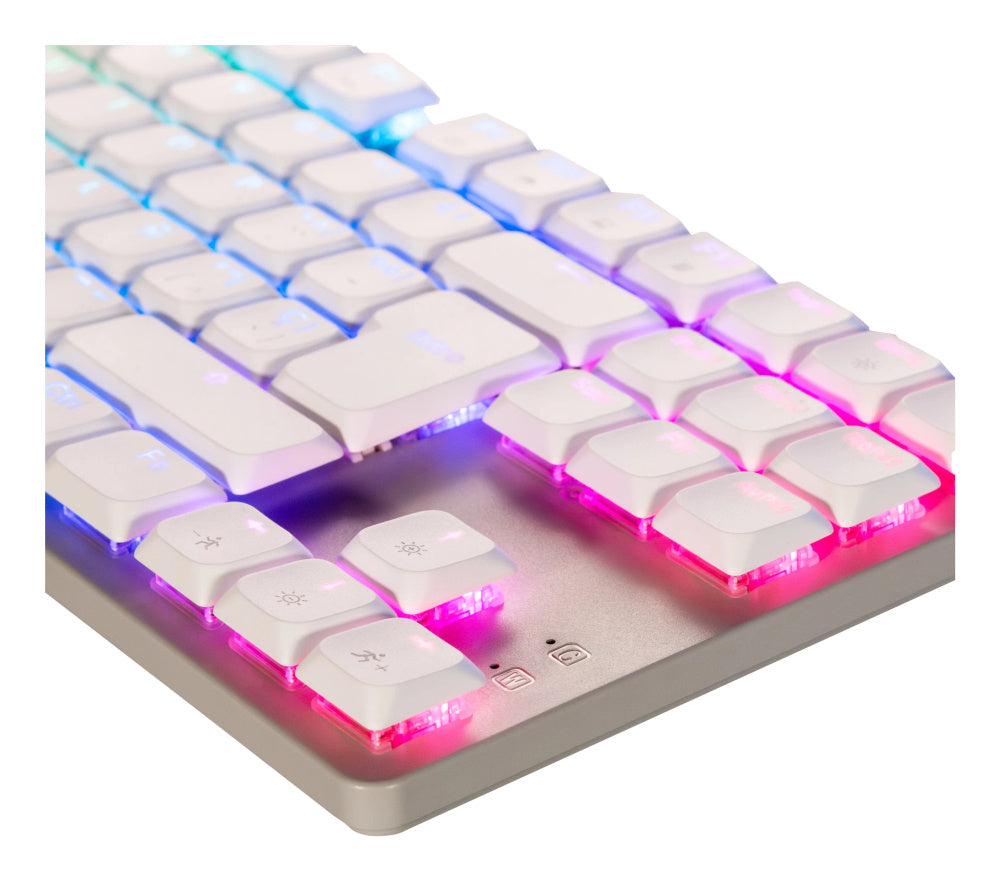 Teclado gamer mecanico Naceb RGB 87 teclas TKL low profile modelo NA-0971