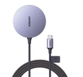 Cargador Inalámbrico Magnético 15W MagSafe Qi MFM Original Carga Rápida Absorción Magnética Nylon 1.5m Multiprotección