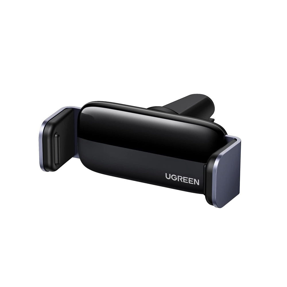 Soporte Celular Auto Ventilación Rotación 360° Clip Resorte Silicona Ajustable 61 a 93mm Negro