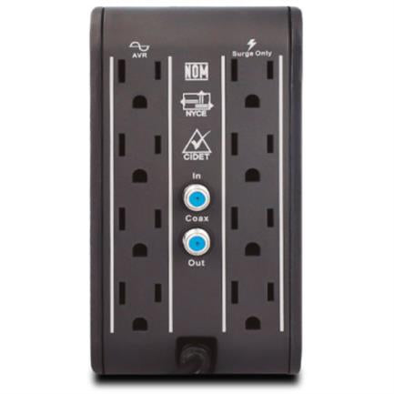 Regulador CDP R2C-AVR1008 1000VA/500W 8 NEMA 5-15R (4 con AVR) indicadores LED corriente máxima 6 Amp.