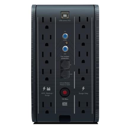 UPS inteligente CDP R-SMART1510 1500VA/900W LCD 10 NEMA 5-15R (5 c/protección batería) modem/DSL RJ11/RJ45
