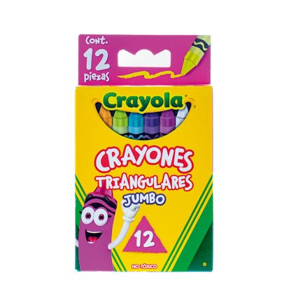 Crayones Crayola Triangulares Con 12 Piezas