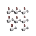 Kit de Camaras WiFi, Incluye 8 Piezas CS-H3C y 8 Piezas HS-TF-E1/32G, Deteccion de Movimiento