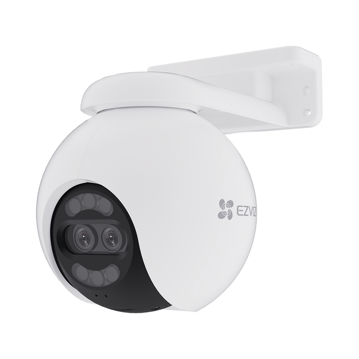Camara PT / Wi-Fi / Lente Dual / Panoramica 360 / Resolucion 4K / Vision Nocturna ColorFULL  / IA Deteccion de Humanos y Vehiculos / Alarma con Sirena y Luz / IP65