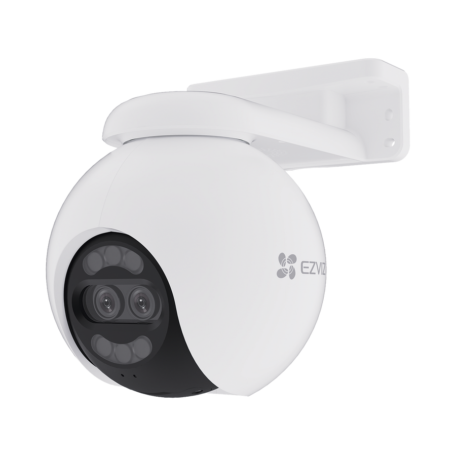 Camara PT / Wi-Fi / Lente Dual / Panoramica 360 / Resolucion 4K / Vision Nocturna ColorFULL  / IA Deteccion de Humanos y Vehiculos / Alarma con Sirena y Luz / IP65