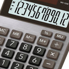 Calculadora De Escritorio Casio Mx-120B 12 Digitos Pantalla Extra Grande Doble Alimentacion De Bateria