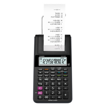 Calculadora Casio Con Impresora Tipo Sumadora Hr-10Rc Negro Pantalla Lcd Costo Venta Y Margen 150 Pasos
