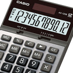 Calculadora De Escritorio Casio Ax-120B 12 Digitos Pantalla Extra Grande Doble Alimentacion De Bateria