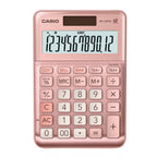 Calculadora De Escritorio Casio Ms-120Fm-Pk De 12 Digitos Rosa Metalico Costo Venta Y Margen Doble Alimentacion