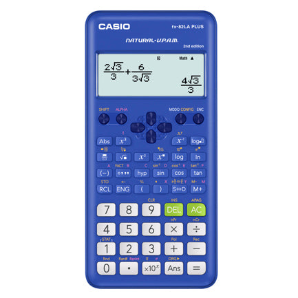 Calculadora Cientifica Casio Mas De 250 Funciones Fx-82Laplus2 Para Primaria Y Secundaria Azul 4 Lineas Vpam