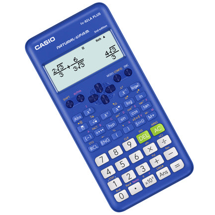 Calculadora Cientifica Casio Mas De 250 Funciones Fx-82Laplus2 Para Primaria Y Secundaria Azul 4 Lineas Vpam
