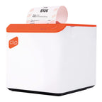 Impresora Térmica Clip con Conexión Bluetooth Portátil Compatible con POS Blanco-Naranja